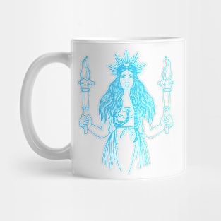 Sky Blue Goddess Hekate Mug